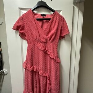 XS Pink Lulus Maxi Dress
